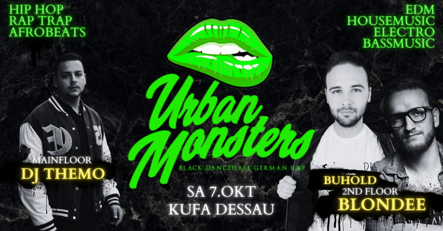 URBAN MONSTERS 🎶🌆  Die ultimative Urban-Musik-Party 🎉 16+